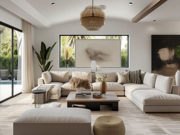 Minimalist Elegance in Neutral Toned Contemporary Design